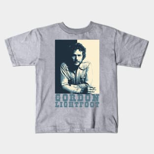 Retro Gordon Lightfoot Kids T-Shirt